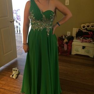 Green Tiffany Prom dress